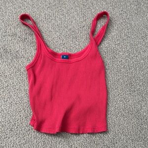 Old Navy Women's Bright Pink Ribbed Camisole